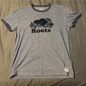 Roots navy blue tee shirt